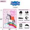 image:imageFranco Kids Bedding Super Soft Micro Raschel Throw 46 in x 60 in LOL SurprisePeppa Pig