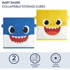 image:imageIdea Nuova LOL Surprise Set of Two Spacious Collpasible Storage Cubes 10x10Baby Shark blueyellow