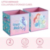 image:imageIdea Nuova LOL Surprise Set of Two Spacious Collpasible Storage Cubes 10x10Little Mermaid