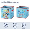 image:imageIdea Nuova LOL Surprise Set of Two Spacious Collpasible Storage Cubes 10x10Mickey Mouse  Blue
