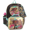 image:imageLOL Surprise 5 Piece Backpack Set for Girls OMG Brush Glitter Sequin 16 School Bag Black and GoldOmg