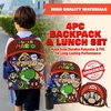 image:imageLOL Surprise 5 Piece Backpack Set for Girls OMG Brush Glitter Sequin 16 School Bag Black and GoldSuper Mario