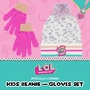 image:imageLOL Surprise Beanie Hat and Gloves Set Kids Knitted Winter CapGrey