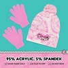 image:imageLOL Surprise Beanie Hat and Gloves Set Kids Knitted Winter CapPink Pom