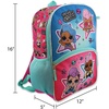 image:imageLOL Surprise Dolls Girls 16 Backpack 5 piece School Set One Size BluePink