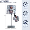image:imageLOL Surprise Kids Stick Table LampPull Chain OnOff with Themed Printed Decorative Shade Bedroom amp Playroom LightingAvengers