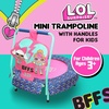 image:imageLOL Surprise OMG Dolls Indoor Mini Trampoline with Handle for Toddlers Features Neon QT and Diva Teal