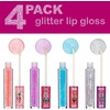 image:imageLOL Surprise Party Favors  4 PC Glitter Lip Gloss Collection Girl Kids Teen Girls Ladies amp Womens 4 Piece Lip Gloss Wand Set Ages 5