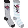 image:imageLOL Surprise girls Lol Surprise 2 Pack Knee High Socks Grey Stripe Shoe Size 38 US