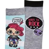 image:imageLOL Surprise girls Lol Surprise 2 Pack Knee High Socks Grey Stripe Shoe Size 38 US