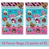 image:imageUnique LOL Party Favor Bags Pack  16 Plastic LOL Goodie Bags amp Checklist LOL Birthday Decorations amp Supplies