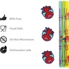 image:imageZak Designs LOL Surprise 78 Reusable Plastic Straw Bundle for Kids Hydration Includes Fun Colorful Drink Sippers and Removable Character Medallion Decorations LOSAV920TROTV920