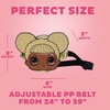 image:imageangel wish Fanny Pack Round Belt Bag Small Waist Pack with Adjustable Strap Money Belt Glitter Shine Metallic Gold