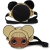 image:imageangel wish Fanny Pack Round Belt Bag Small Waist Pack with Adjustable Strap Money Belt Glitter Shine Metallic Gold