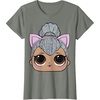 image:imageLOL Surprise Kitty Queen Big Face TShirtOlive Heather