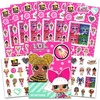 image:imageLOL Surprise Temporary Tattoos and Stickers Set  Bundle with 150 Stickers amp 50 Temporary Tattoos  LOL Surprise Party Favor Supplies for Girls Kids