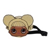 image:imageangel wish Fanny Pack Round Belt Bag Small Waist Pack with Adjustable Strap Money Belt Glitter Shine Metallic Gold