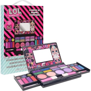 image:imageLOL Surprise AllinOne Kids Makeup Compact Set Includes Washable Lip Gloss Eye Shimmer Cheek Shimmer Brushes Colorful Portable Beauty Set for Girls Ages 5 by Townley Girl