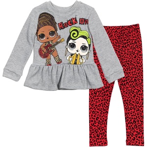 image:imageLOL Surprise Girls Fleece Sweatshirt and Leggings Outfit Set Little Kid to Big Kid Sizes 41820Gray