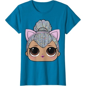image:imageLOL Surprise Kitty Queen Big Face TShirtSapphire Blue