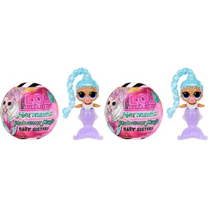 image:imageLOL Surprise Mermaids Makeover Magic Baby Sisters with ColorChanging Mermaid Tails and ShellInspired Display Ball Collectible Dolls Kids Ages 4Onesize Pack of 2