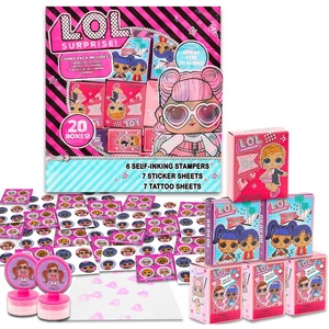 image:imageLOL Surprise Party Favors Bundle  20 Pc Favor Boxes with Stickers Tattoos Stampers for Kids Birthday Party  LOL Surprise Party Supplies