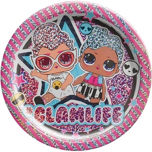 image:imageLOL Surprise Together 4 Eva Prismatic Round Plates 7 Pack of 8  Multicolored amp Vibrant Party Plates Perfect for Theme Days Birthdays amp Celebrations