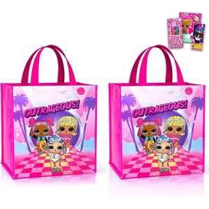 image:imageLOL Surprise Tote Bag Set  2 Pack LOL Doll Party Favors amp Party Decorations Plus Stickers Tattoos and More  Reusable Bag Set