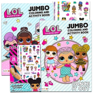 image:imageLol Dolls Coloring Books Party Set  Bundle Includes 2 Lol Dolls Activity Books and Lol Tattoos Party Supplies