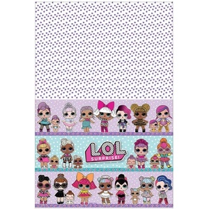 image:imageamscan LOL Surprise Themed Plastic Table Cover  54 x 96  Multicolor  1 Pc