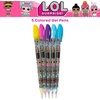 image:imageInnovative Designs LOL Surprise Dolls Pencil Case Set with LOL Stickers and Gel Pens for Girls Molded with Zip Closure PinkLOL Surprise