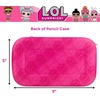 image:imageInnovative Designs LOL Surprise Dolls Pencil Case Set with LOL Stickers and Gel Pens for Girls Molded with Zip Closure PinkLOL Surprise