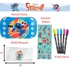 image:imageInnovative Designs LOL Surprise Dolls Pencil Case Set with LOL Stickers and Gel Pens for Girls Molded with Zip Closure PinkStitch