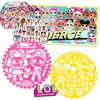 image:imageLOL Surprise Stencil Room Decor Activity Set  Bundle with 2 Big Stencils 100 Stickers 1 Poster  LOL Surprise Dolls Activity Kit for Girls
