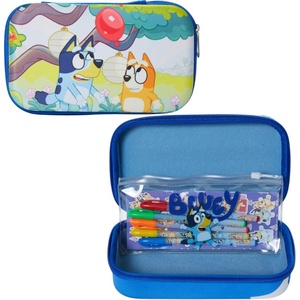 image:imageInnovative Designs LOL Surprise Dolls Pencil Case Set with LOL Stickers and Gel Pens for Girls Molded with Zip Closure PinkBluey