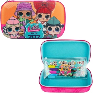 image:imageInnovative Designs LOL Surprise Dolls Pencil Case Set with LOL Stickers and Gel Pens for Girls Molded with Zip Closure PinkLOL Surprise