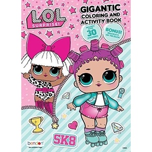image:imageLOL Surprise 192Page Coloring and Activity Book with Stickers 46252 Bendon