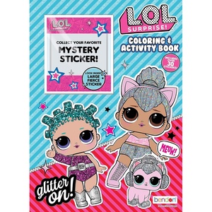 image:imageLOL Surprise 48Page Coloring and Activity Book with Stickers 49461 Bendon