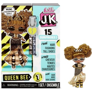 image:imageLOL Surprise JK Mini Fashion Doll MC Swag with 15 Surprises Including Dress Up Doll Outfits Exclusive Accessories  Gifts for Girls and Mix Match Toys for Kids 415 YearsQueen Bee