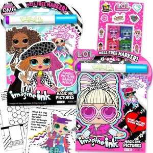 image:imageLOL Surprise Magic Ink Coloring Book Set Kids Toddlers  Bundle with 2 Imagine Ink Coloring Books with Invisible Ink Pens Plus Stickers  LOL Surprise Activity Set