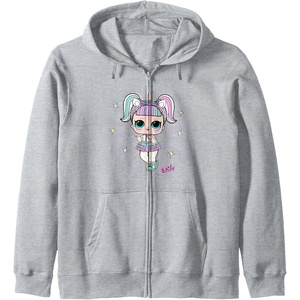image:imageLOL Surprise Unicorn Doll Purple Spotlight Sparkles Zip HoodieHeather Grey