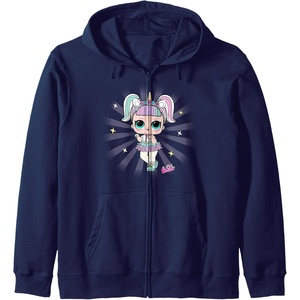 image:imageLOL Surprise Unicorn Doll Purple Spotlight Sparkles Zip HoodieNavy Blue