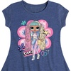 image:imageHYBRID APPAREL  LOL OMG Fashion Dolls  Candylicious Original  Toddler amp Youth Girls Fit amp Flare DressHeather Navy