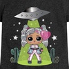 image:imageHYBRID APPAREL  LOL Surprise Dolls  Astro Alien Doll  Spacecraft  Toddler amp Youth Girls Short Sleeve Graphic TShirtHeather Black