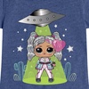 image:imageHYBRID APPAREL  LOL Surprise Dolls  Astro Alien Doll  Spacecraft  Toddler amp Youth Girls Short Sleeve Graphic TShirtHeather Navy