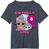 image:imageLOL Surprise 4th Birthday Girl TShirtHeather Blue