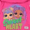 image:imageLOL Surprise Girls All Over Print Hoodie Raw Edge Skimmer Hoodie Sizes 420Hot Pink