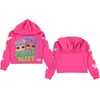 image:imageLOL Surprise Girls All Over Print Hoodie Raw Edge Skimmer Hoodie Sizes 420Hot Pink