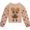 image:imageLOL Surprise Girls Fleece Sweatshirt and Jogger Pants Outfit Set Little Kid to Big Kid Sizes 41820Cream  Brown  Queen Bee