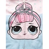 image:imageLOL Surprise Girls The Glitterati Crystal Queen Big Face Zipup HoodieLight PinkLight Blue